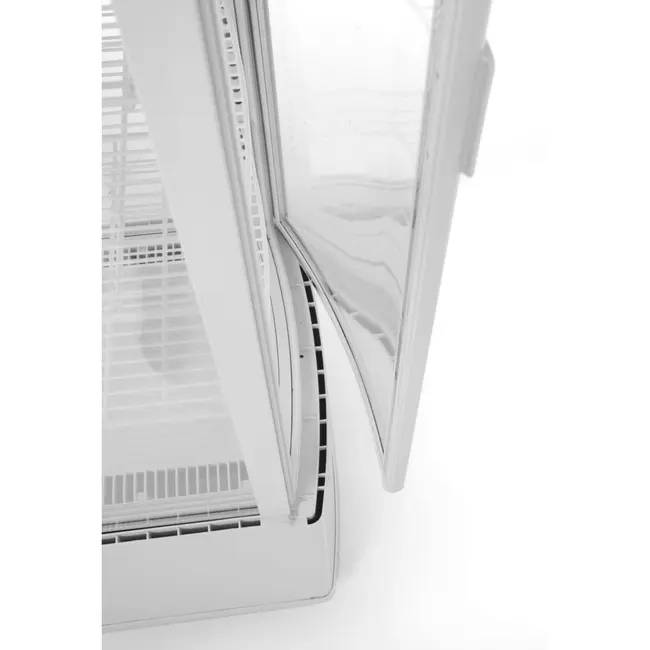 Arktic Koelvitrine – 270L – wit – LED-verlichting – verrijdbaar – anti-condens – 5 schappen