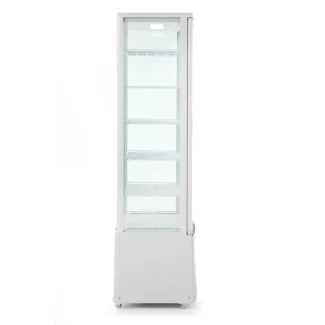 Arktic Koelvitrine – 270L – wit – LED-verlichting – verrijdbaar – anti-condens – 5 schappen