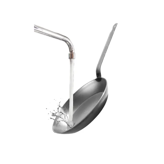 HENDI Traditionele koekenpan – plaatstaal – gelaste handgreep – ⌀320 mm