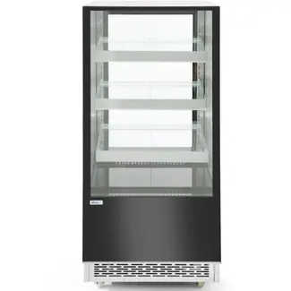 Arktic Koelvitrine 650 mm met 3 schuine glasschappen en LED-verlichting