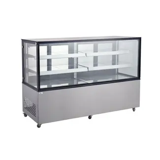 Arktic Koelvitrine – 2 schappen – 610L – dubbelglas – LED verlichting – verrijdbaar