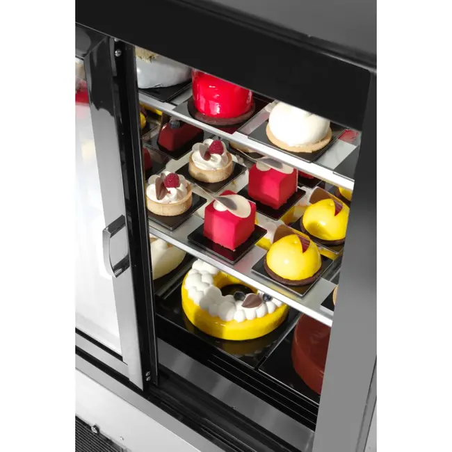 Arktic Koelvitrine – 2 schappen – 300L – LED-verlichting – verrijdbaar – 0˚ tot 6˚C