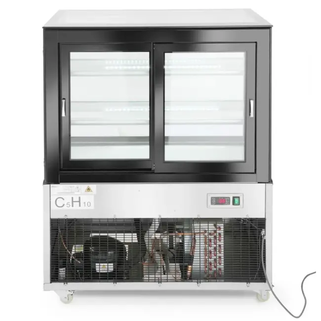 Arktic Koelvitrine – 2 schappen – 300L – LED-verlichting – verrijdbaar – 0˚ tot 6˚C