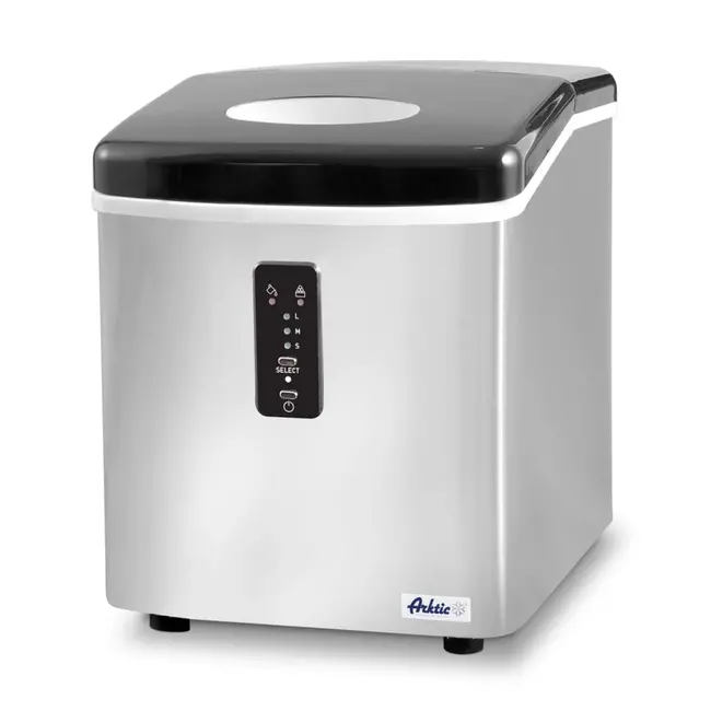 Arktic Compacte ijsblokjesmachine – roestvrij staal – 12 kg per dag – 3 maten ijsblokjes