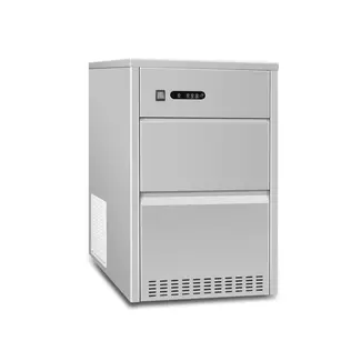 Arktic Holle ijsblokjesmachine – roestvast staal – 50 kg/dag – blauw LED-licht – 7 kg opslag