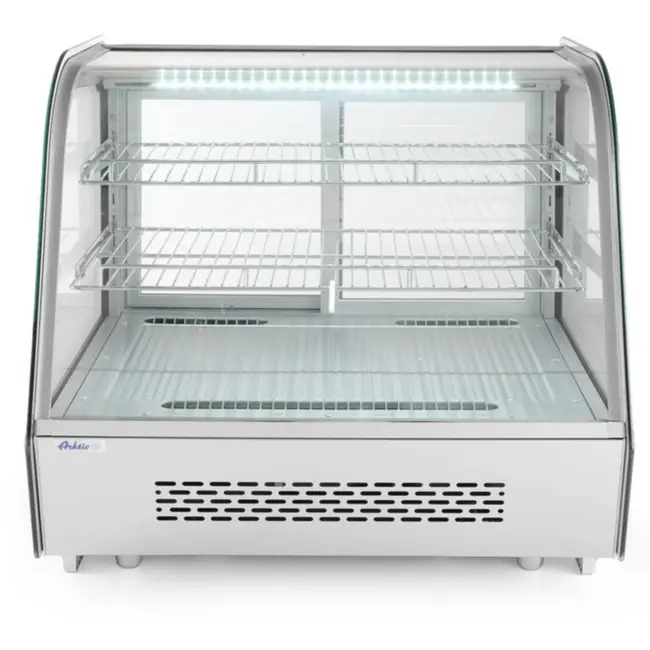Arktic Gebaksvitrine – 120L – dubbelglas – LED-verlichting – geforceerde koeling