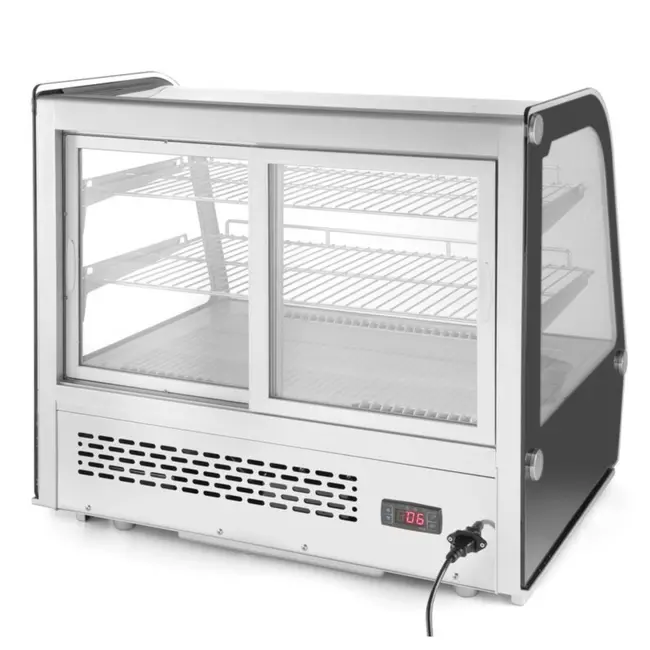 Arktic Gebaksvitrine – 120L – dubbelglas – LED-verlichting – geforceerde koeling