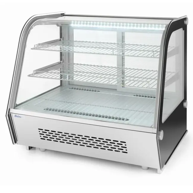 Arktic Gebaksvitrine – 120L – dubbelglas – LED-verlichting – geforceerde koeling
