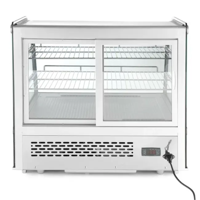 Arktic Gebaksvitrine – 120L – dubbelglas – LED-verlichting – geforceerde koeling