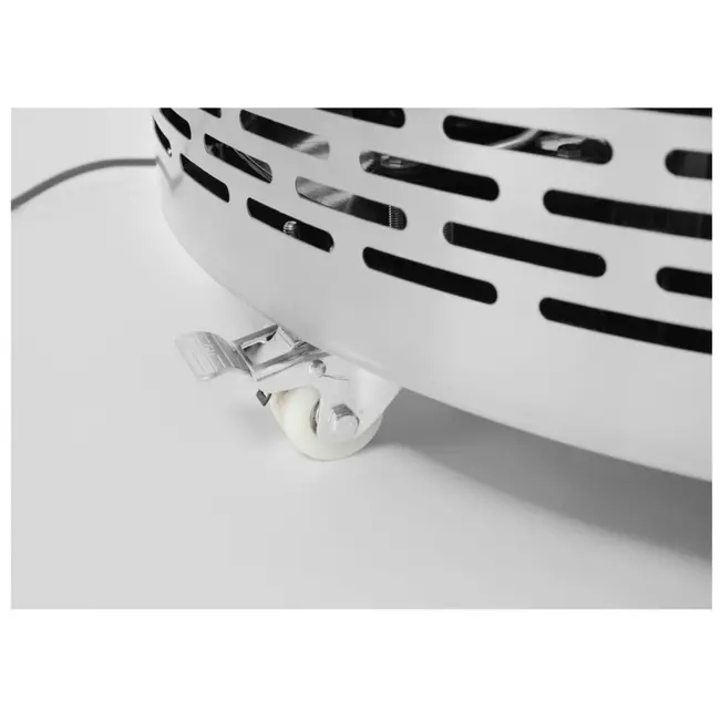 Arktic Ronde gebaksvitrine – 360L – LED-verlichting – Geforceerde luchtkoeling – Verrijdbaar – Roestvrij staal