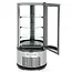 Arktic Ronde gebaksvitrine – 100L – LED-verlichting – 3 verstelbare schappen – roestvrij staal