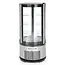 Arktic Ronde gebaksvitrine – 100L – LED-verlichting – 3 verstelbare schappen – roestvrij staal