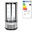 Arktic Ronde gebaksvitrine – 100L – LED-verlichting – 3 verstelbare schappen – roestvrij staal