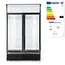 Arktic Barkoelkast 512 l zwart met ledlichtbak en 8 witte schappen