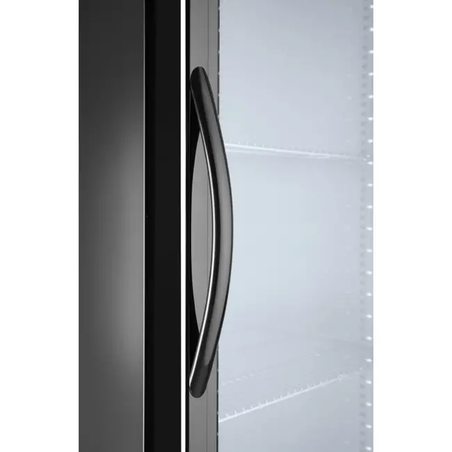 Arktic Ruime zwarte backbar koelkast – 300L – LED-verlichting – zelfsluitende deur – digitaal display – 4 verstelbare planken