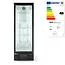 Arktic Ruime zwarte backbar koelkast – 300L – LED-verlichting – zelfsluitende deur – digitaal display – 4 verstelbare planken