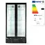 Arktic Ruime backbar koelkast – dubbele deuren – LED-verlichting – 477L – zwart