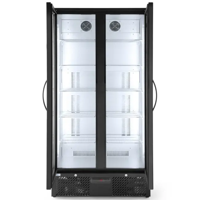Arktic Ruime backbar koelkast – dubbele deuren – LED-verlichting – 477L – zwart