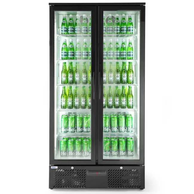 Arktic Ruime backbar koelkast – dubbele deuren – LED-verlichting – 477L – zwart
