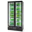 Arktic Ruime backbar koelkast – dubbele deuren – LED-verlichting – 477L – zwart