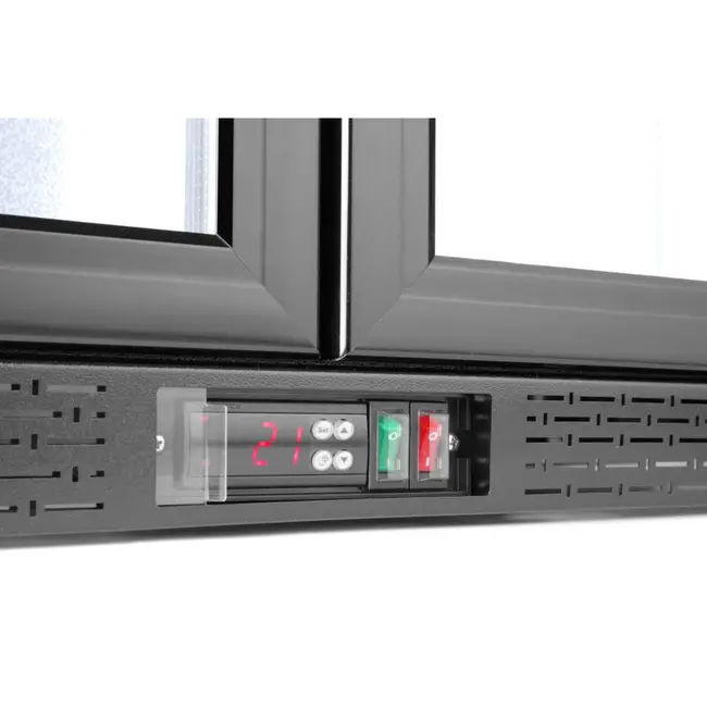 Arktic Dubbele deur barkoelkast – 180L – zwart – LED-verlichting – digitaal display