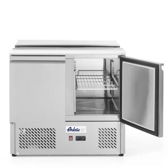Arktic Saladette met 2 deuren – 300L – roestvast staal – geforceerde luchtkoeling – 912x702x888 mm