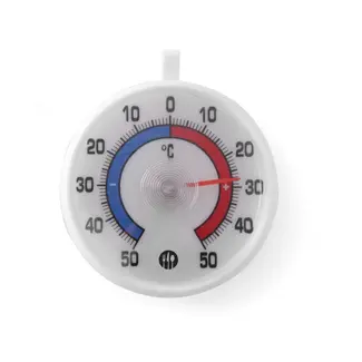 Hendi Koelkastthermometer - meetbereik -50 °C tot 50 °C - met ophanghaak - ⌀72x(H)21mm