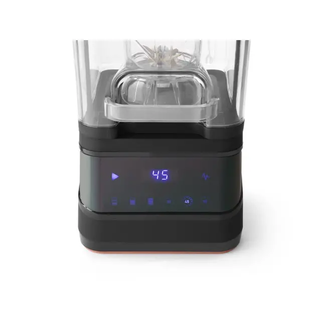 HENDI Digitale blender met geluiddempende kap – BPA-vrij – 2,5L – 230V/1680W – Roestvrij staal met titanium coating