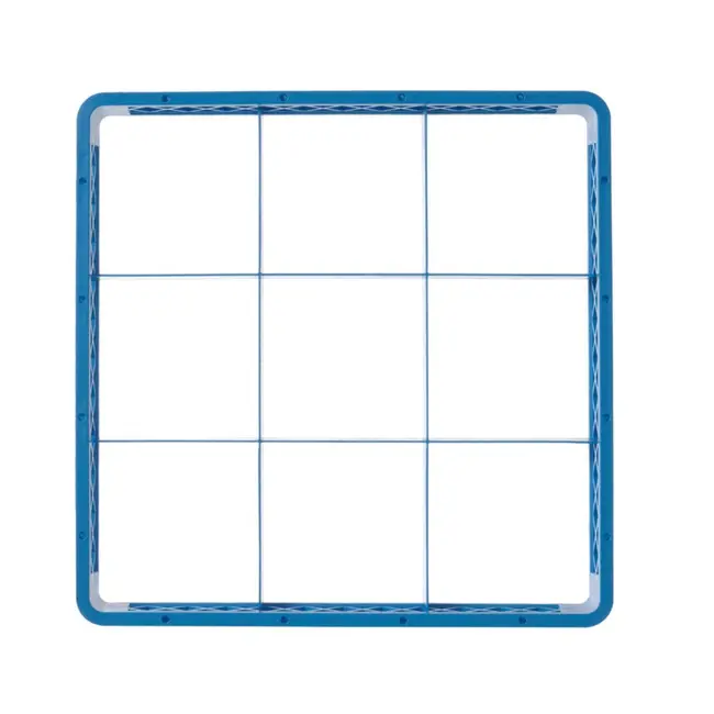 HENDI Vaatwaskorf verhoger – 9 vakken – 150x150 mm – 500x500x(H)45 mm – Polypropyleen