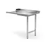 HENDI Uitlooptafel vaatwassers – linkerzijde – roestvast staal – verstelbare poten – 1000x700x850 mm
