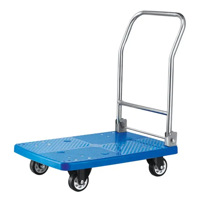 HENDI Inklapbare platformwagen – 150 kg draagvermogen – 730x480x825 mm – lichtgewicht ontwerp