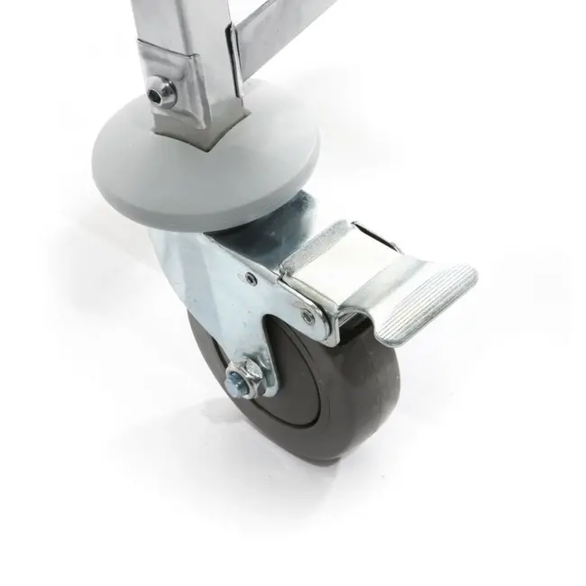 HENDI Regaalwagen – 7 x GN 1/1 – Inclusief werkoppervlak – 4 zwenkwielen – 445x615x945 mm