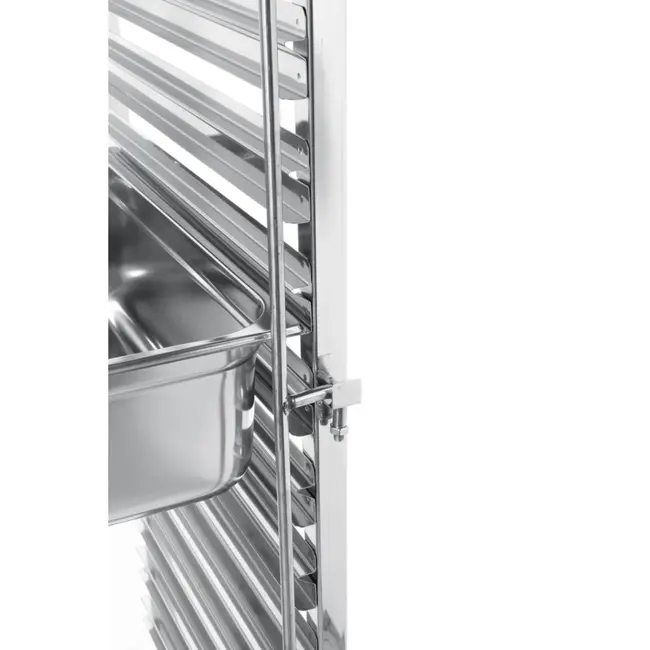 HENDI Regaalwagen – 7 x GN 1/1 – Inclusief werkoppervlak – 4 zwenkwielen – 445x615x945 mm