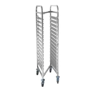 HENDI Compacte regaalwagen – 15 etages – GN 1/1 – 445x610x1710 mm – roestvrij staal – 150 kg capaciteit