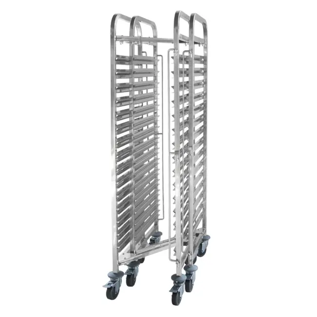 HENDI Compacte regaalwagen – 15 etages – GN 1/1 – 445x610x1710 mm – roestvrij staal – 150 kg capaciteit