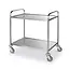 HENDI Serveerwagen – Roestvast staal – Geluiddempend – 2 bladen – 905x585x945 mm