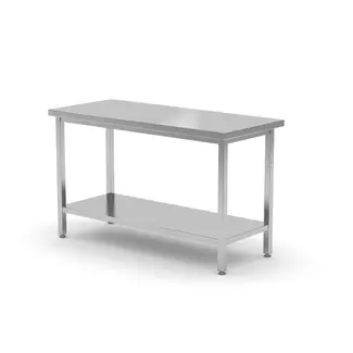 Hendi Robuuste werktafel - zware uitvoering - 360˚ werkblad - verstelbare poten - 1200x700x(H)850 mm