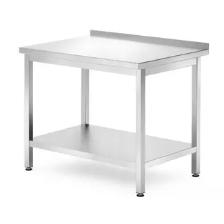 HENDI Muur werktafel met schap – geschroefd – diepte 700 mm – 1000x700x850 mm – roestvast staal