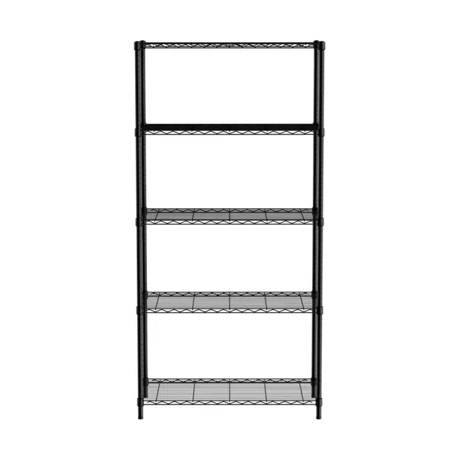 HENDI Opbergrek met 5 verstelbare schappen – Chroom – 910x455x1830 mm