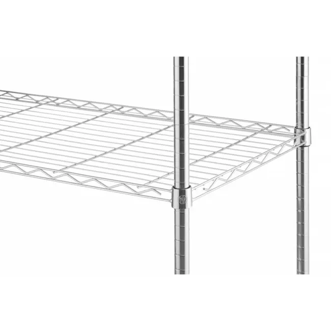 HENDI Opbergrek met 5 verstelbare schappen – zwart – 910x455x1830 mm