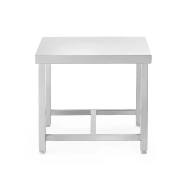 HENDI Pannenstandaard – Verstelbare poten – Duurzaam roestvast staal – 550x550x450 mm