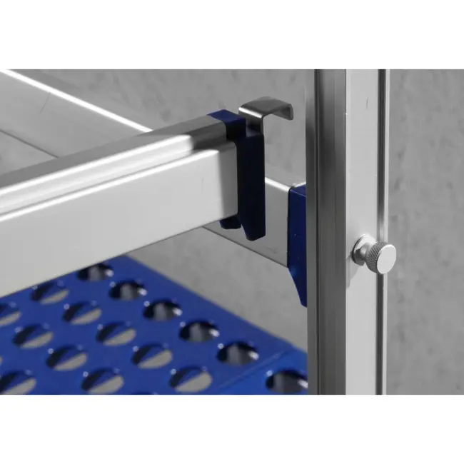 HENDI Uitbreid-haak voor aluminium opbergrek – corrosiebestendig – 15x42x42 mm