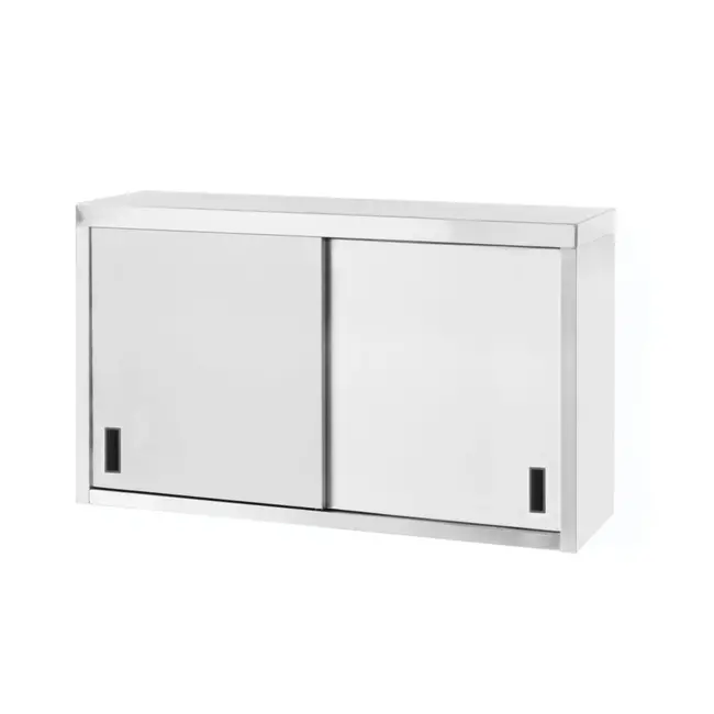 HENDI Wandmontagekast met schuifdeuren – Gelast roestvast staal – 1000x300x600 mm – Profi Line