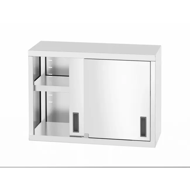 HENDI Wandmontagekast met schuifdeuren – Gelast roestvast staal – 1000x300x600 mm – Profi Line