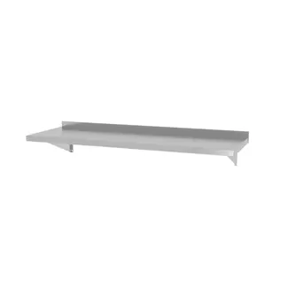 HENDI Wandplank – Roestvast staal – 1000x300x250 mm – Inclusief bevestigingsbeugels – 25 kg draagkracht