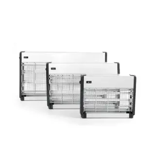 HENDI Elektrische insectenverdelger – 100 m² dekking – 230V/40W – UV-A lampen – Aluminium/ABS