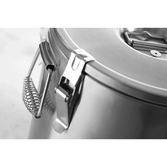 HENDI Geïsoleerde transportcontainer – 35L – roestvrij staal – ergonomische handgrepen – stapelbaar