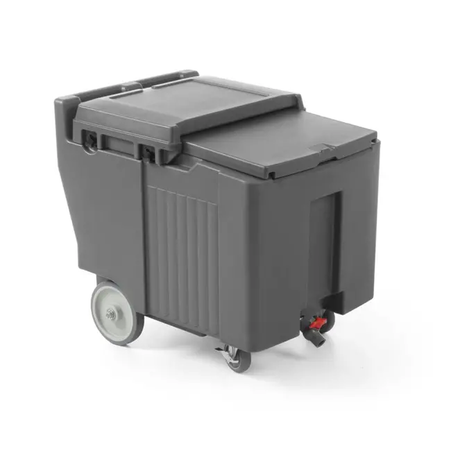 HENDI Geïsoleerde ijscontainer – 110L – robuust ontwerp – ergonomische handgreep – wielen voor ruw terrein