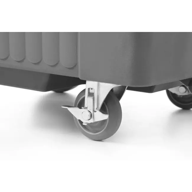 HENDI Geïsoleerde ijscontainer – 110L – robuust ontwerp – ergonomische handgreep – wielen voor ruw terrein