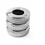 HENDI Asbak met deksel – roestvrij staal – set van 3 – compact ontwerp – Ø90x(H)28mm